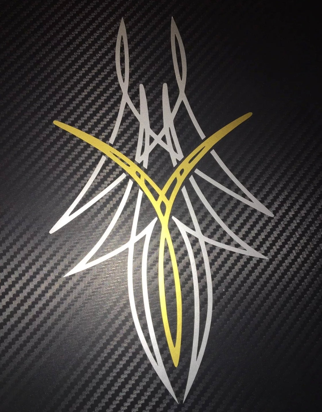 PINSTRIPE Design Stickers Decals Bonnet Motorcycle Tank 210x120mm