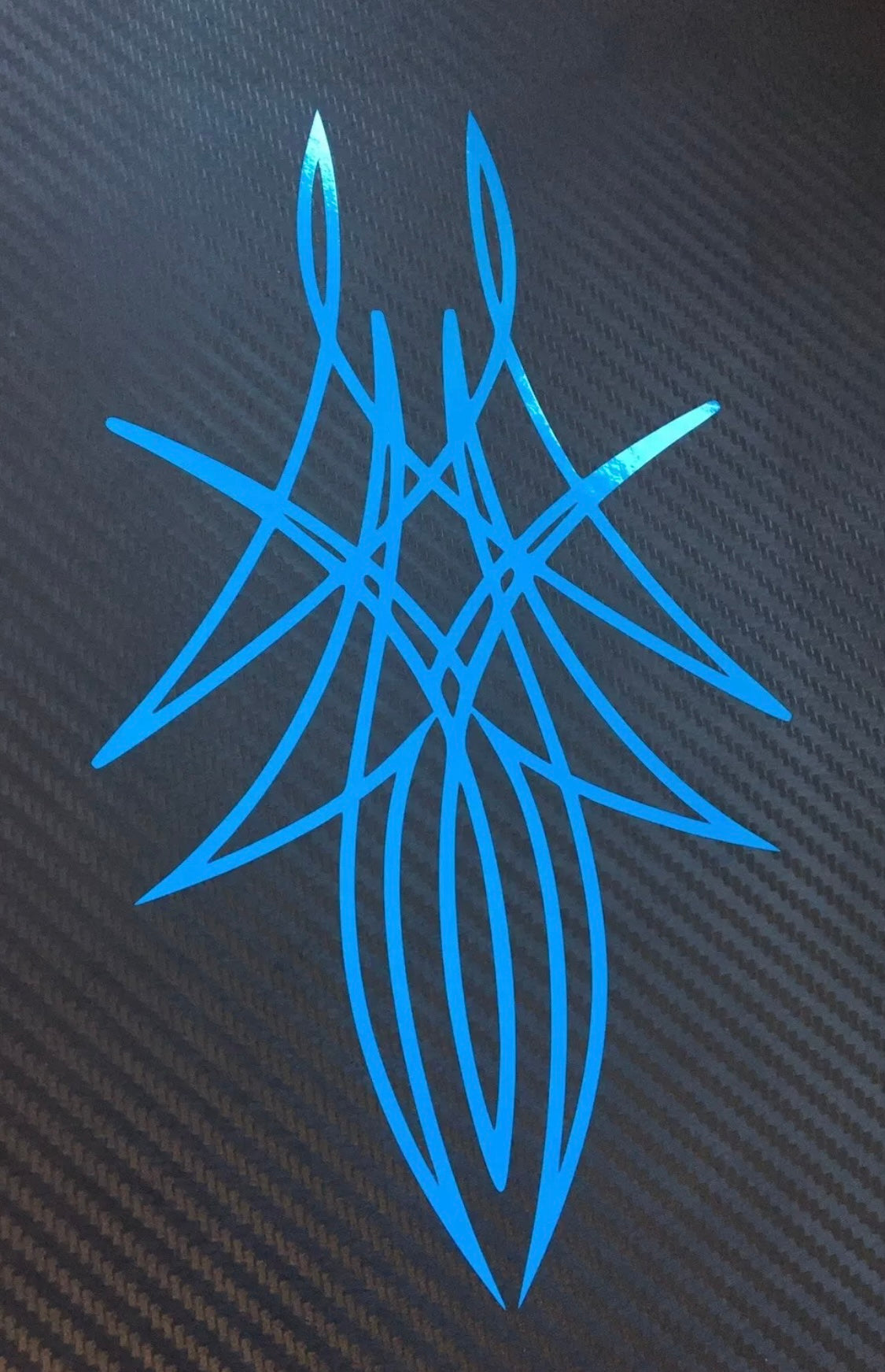 PINSTRIPE Design Sticker Decal Bonnet Motorcycle Tank Helmet 210x120mm