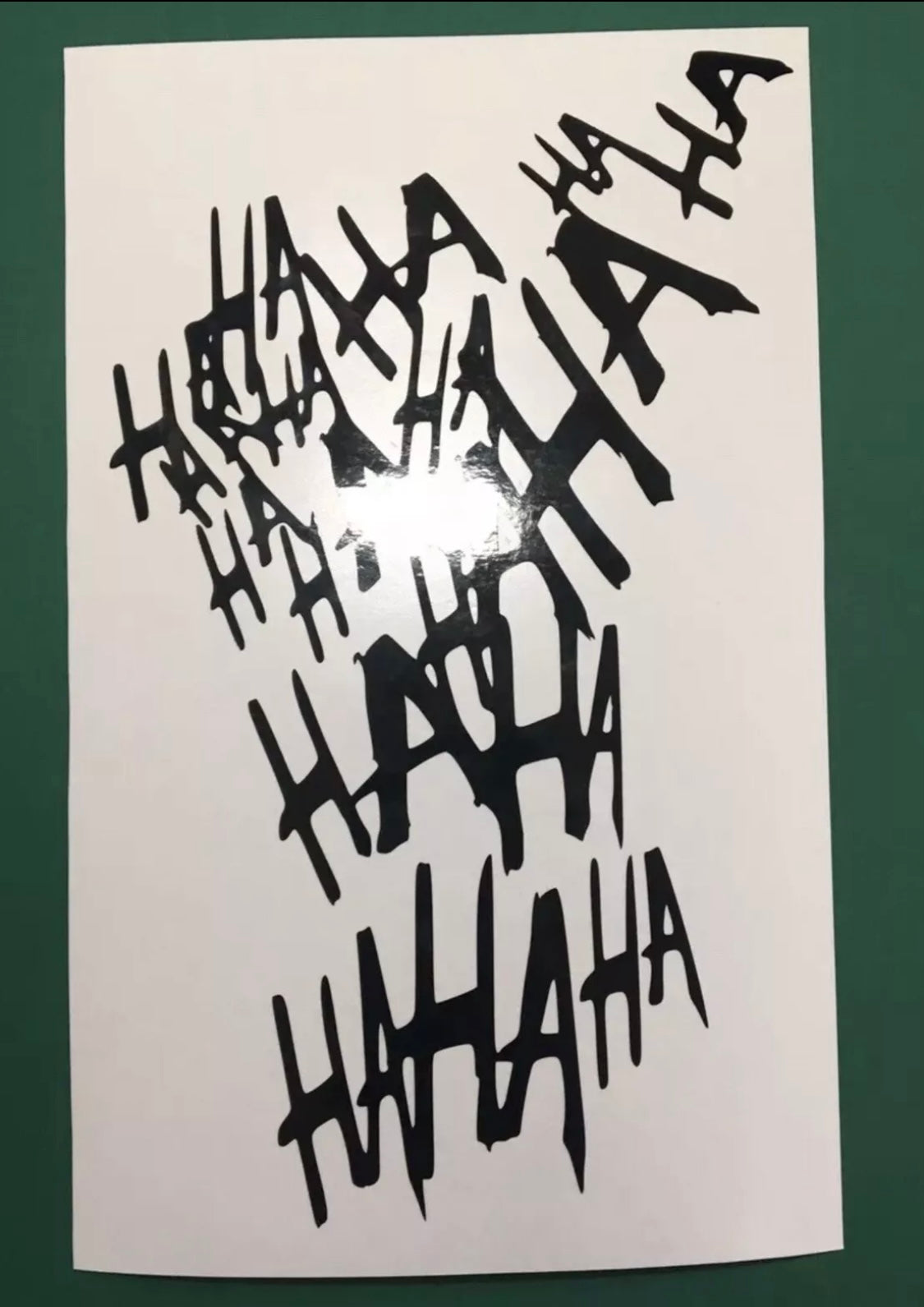 Joker HAHAHA Stickers Decals Helmet Tank Car Van Motorbike 215x130mm
