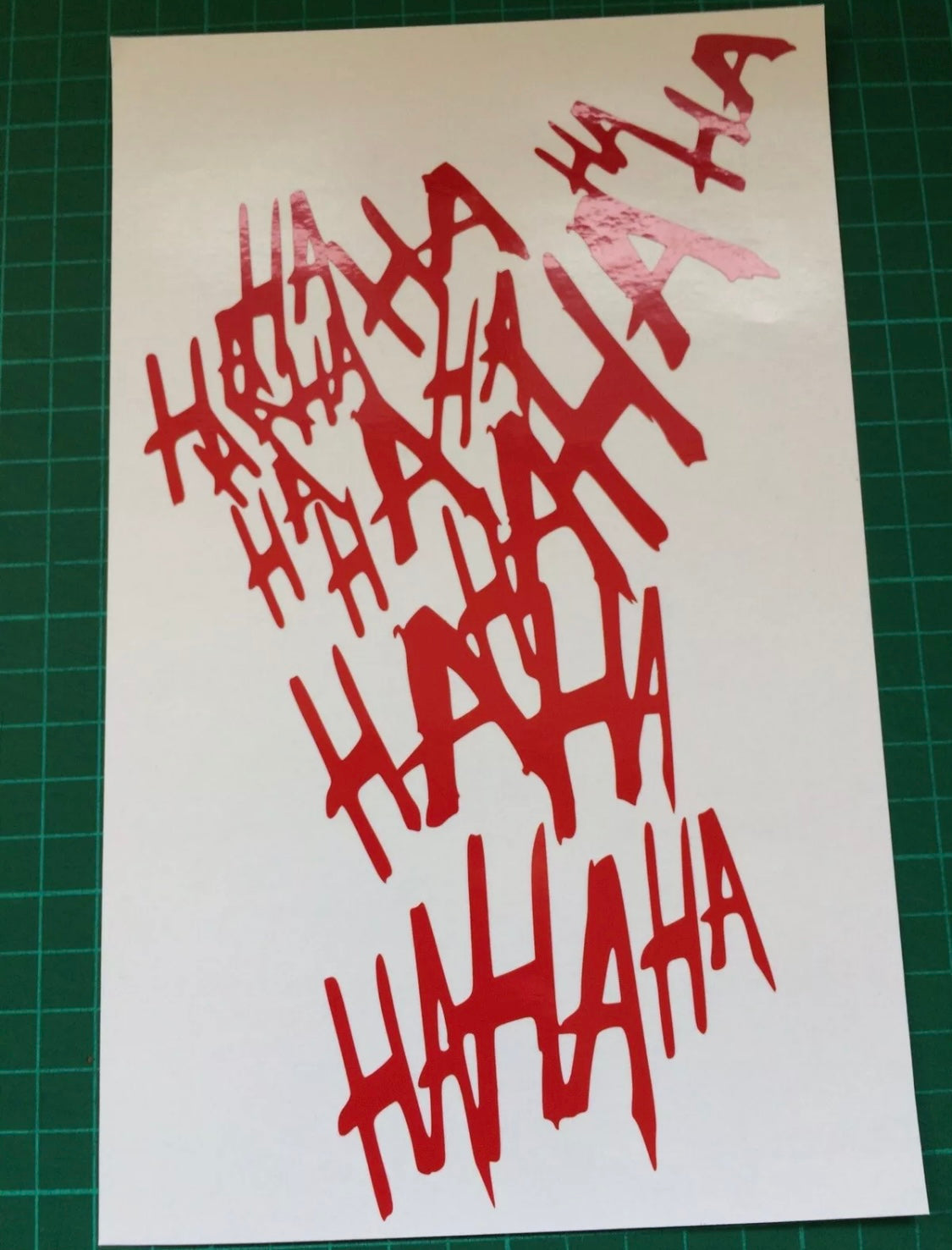Joker HAHAHA Stickers Decals Helmet Tank Car Van Motorbike 215x130mm