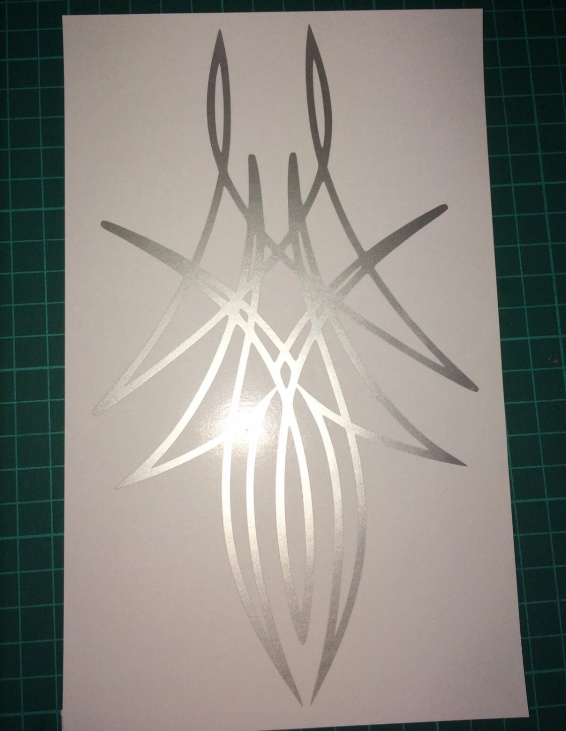 PINSTRIPE Design Sticker Decal Bonnet Motorcycle Tank Helmet 210x120mm