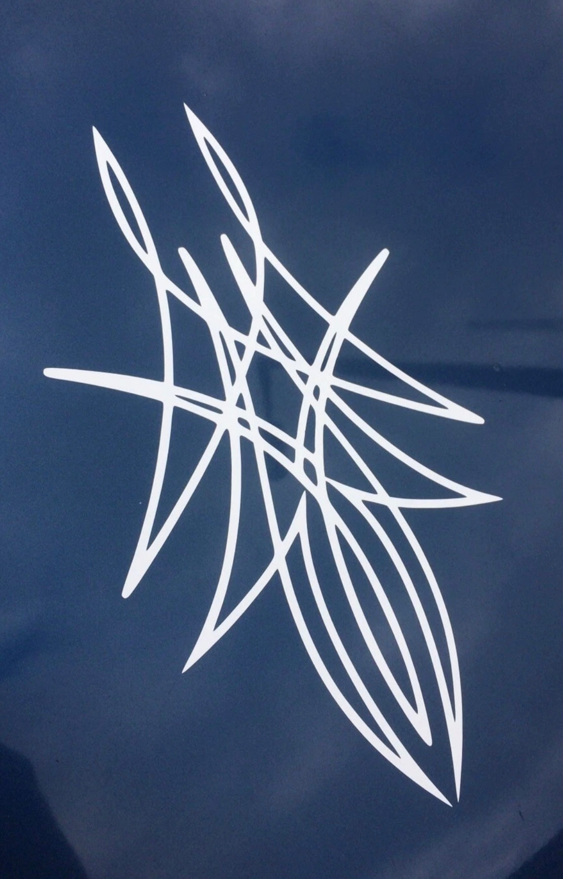 PINSTRIPE Design Sticker Decal Bonnet Motorcycle Tank Helmet 210x120mm
