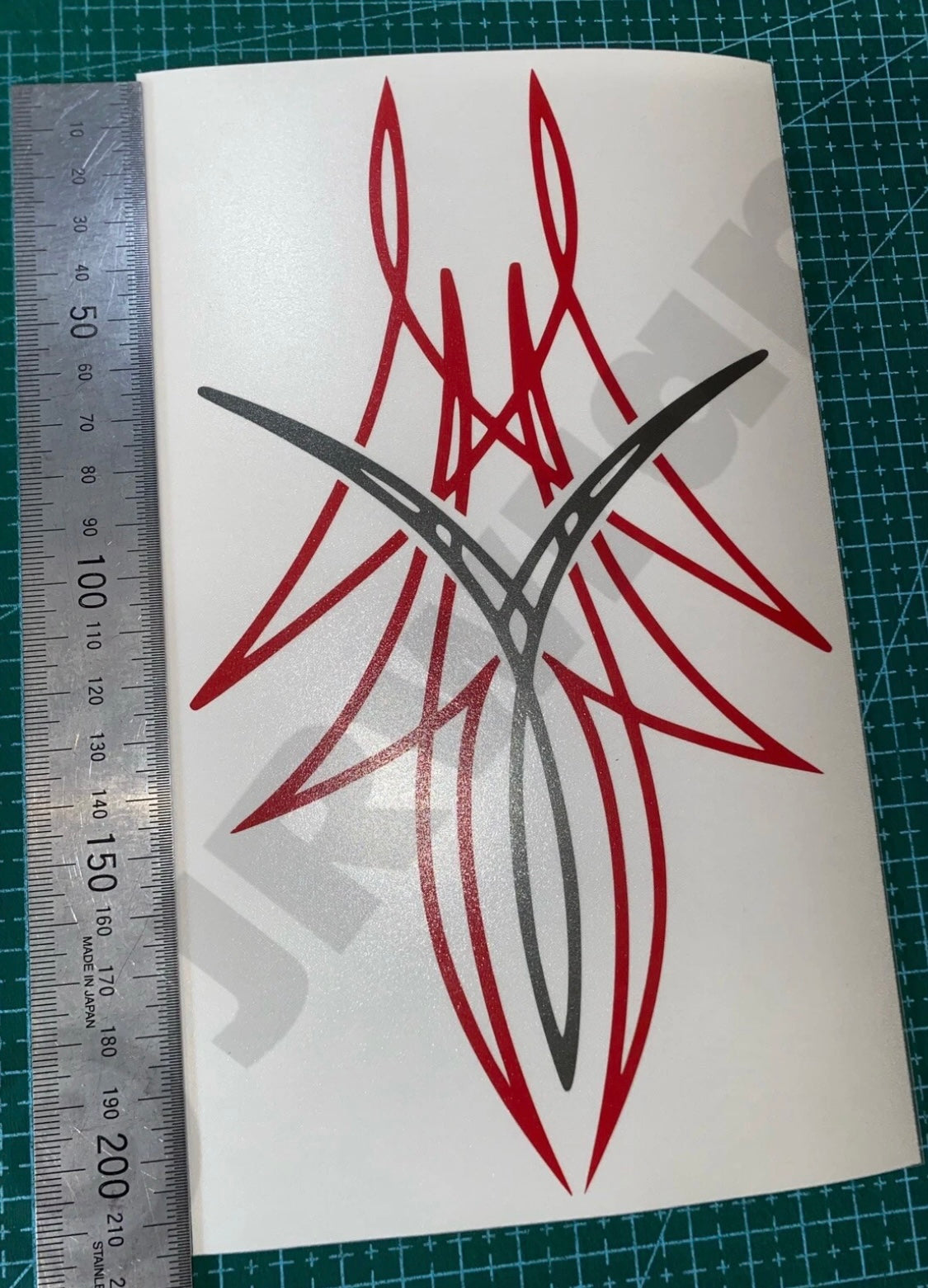 PINSTRIPE Design Stickers Decals Bonnet Motorcycle Tank 210x120mm