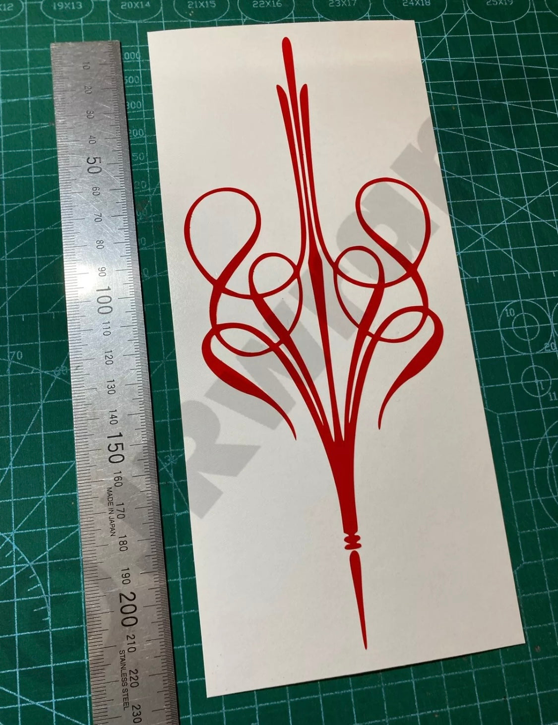 PINSTRIPE Design Sticker Decal Motorcycle Tank Helmet Car Bike Boat 220x90mm