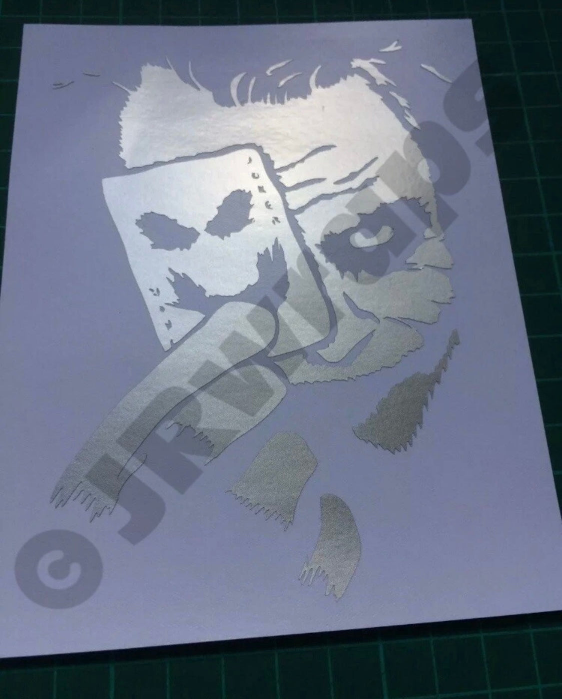 JOKER FACE STICKER DECAL SILHOUETTE Helmet Motorbike Bumper Car Window 130x100mm