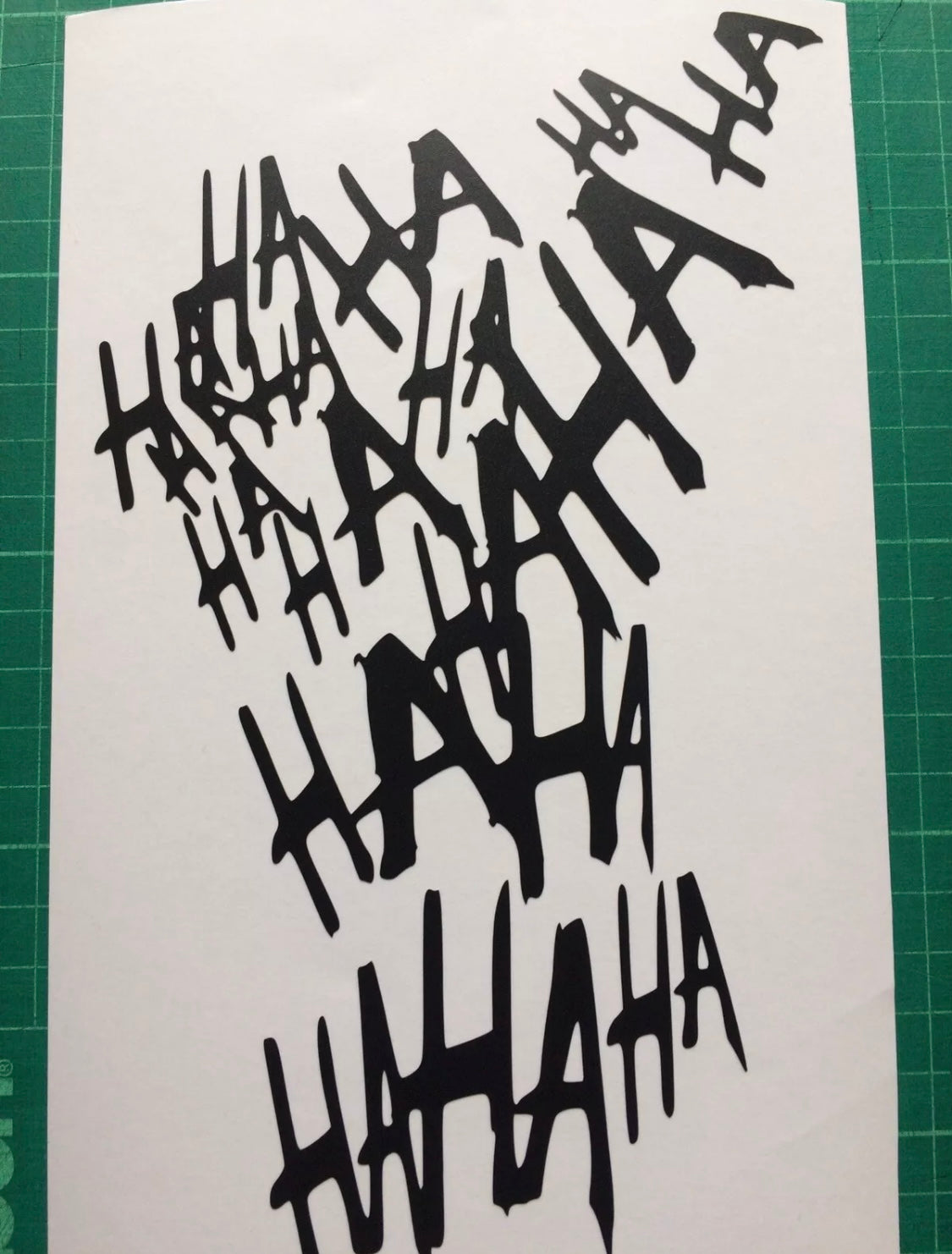 Joker HAHAHA Stickers Decals Helmet Tank Car Van Motorbike 215x130mm