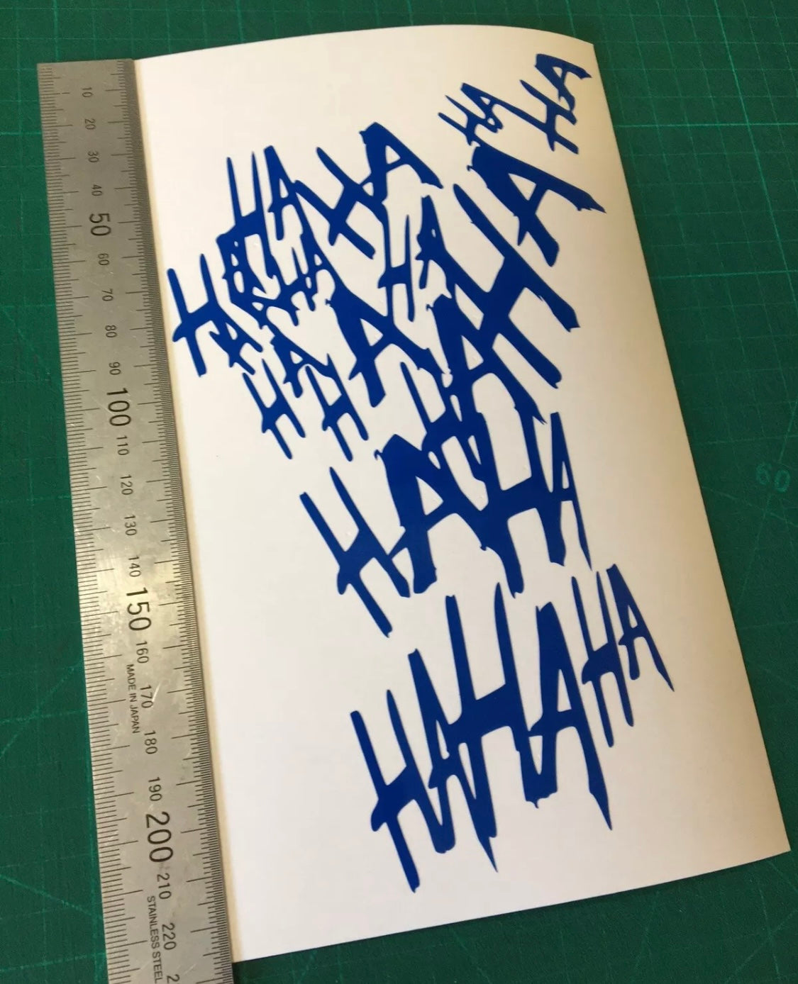 Joker HAHAHA Stickers Decals Helmet Tank Car Van Motorbike 215x130mm