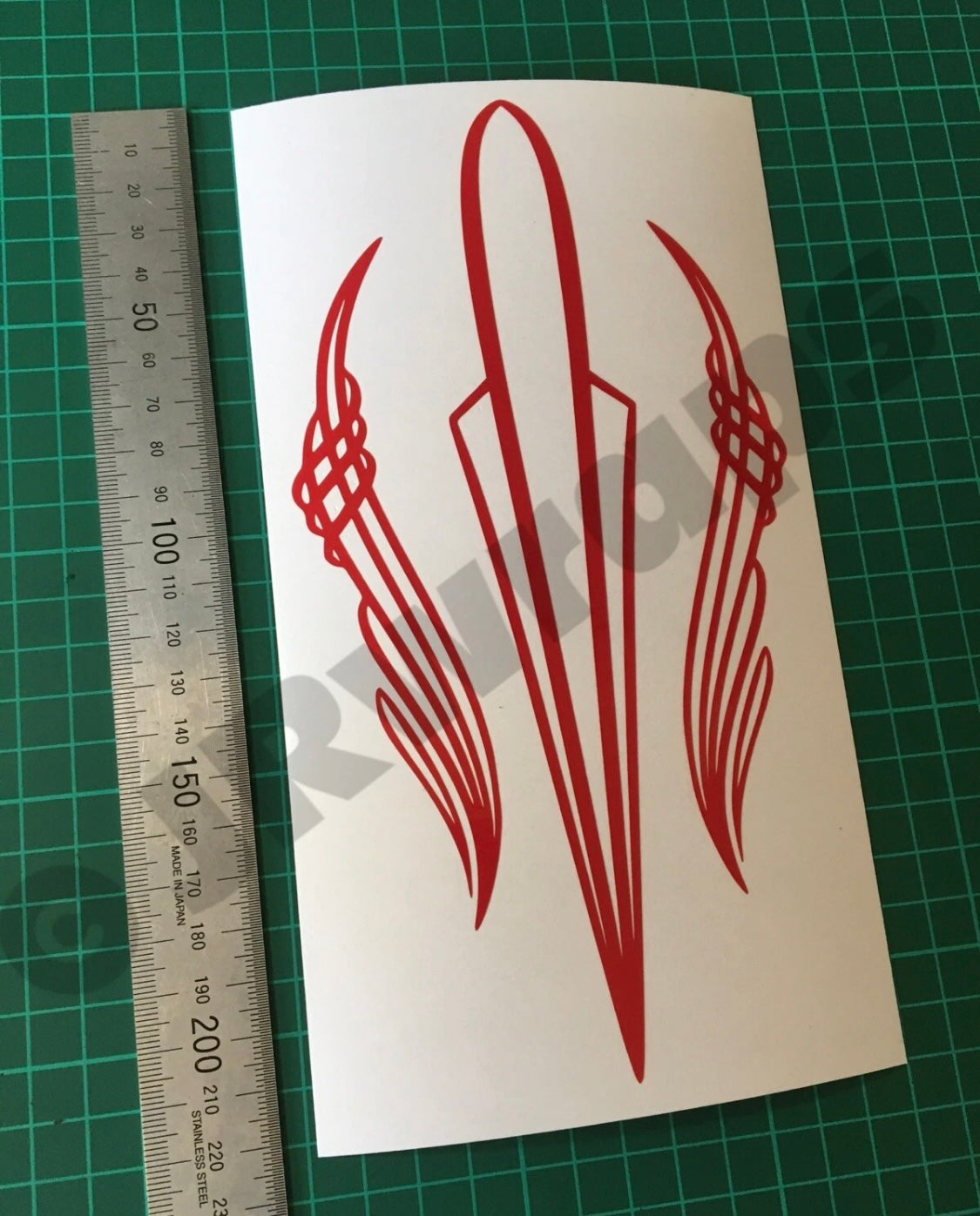 PINSTRIPE Design Sticker Decals Car Motorcycle Bike Hotrod 210x110mm