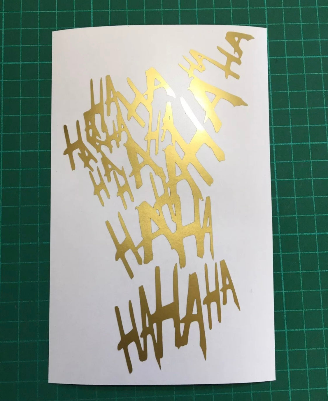 Joker HAHAHA Stickers Decals Helmet Tank Car Van Motorbike 215x130mm
