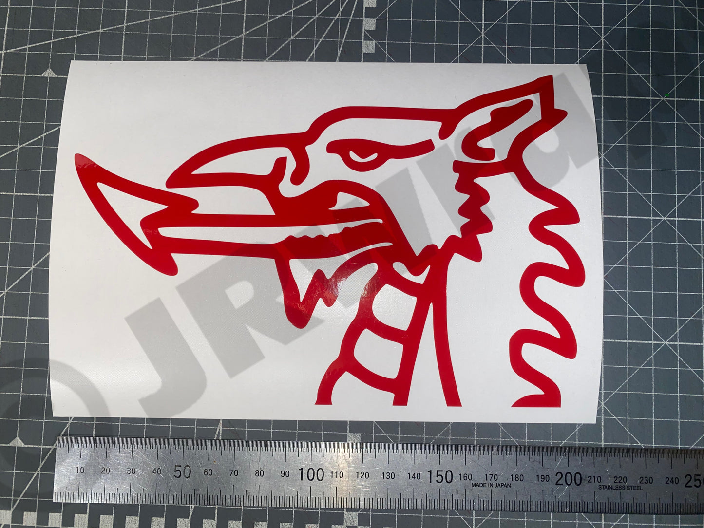 Welsh Dragon Head Sticker Decal Car Camper Motorcycle Tank