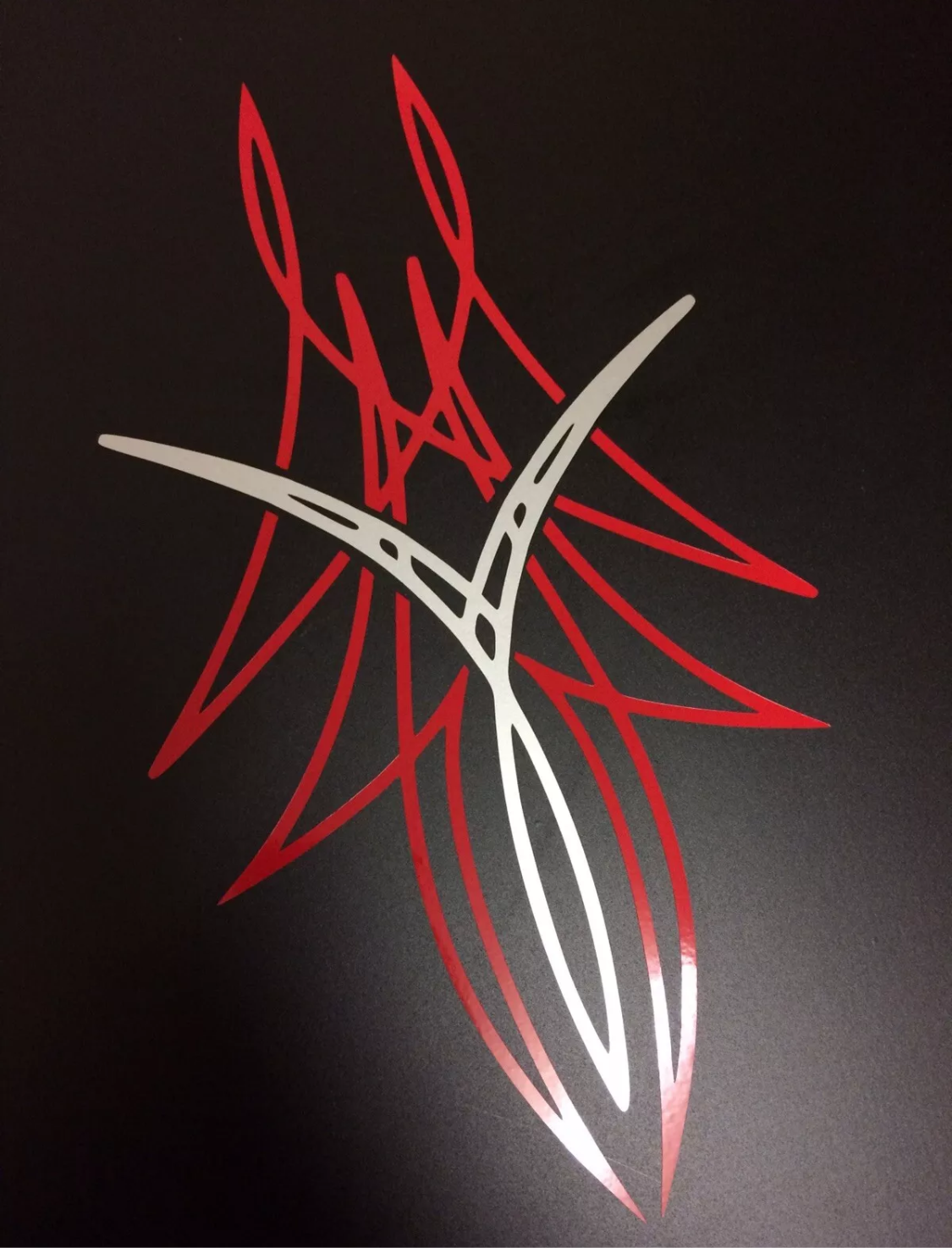 PINSTRIPE Design Stickers Decals Bonnet Motorcycle Tank 210x120mm