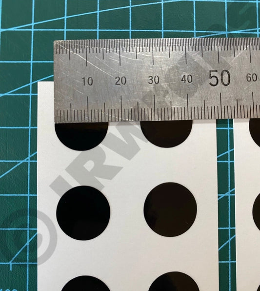 (X16) PDC Parking Sensor Stickers Decals Kit Car Bumper Van 4x4 GLOSS BLACK