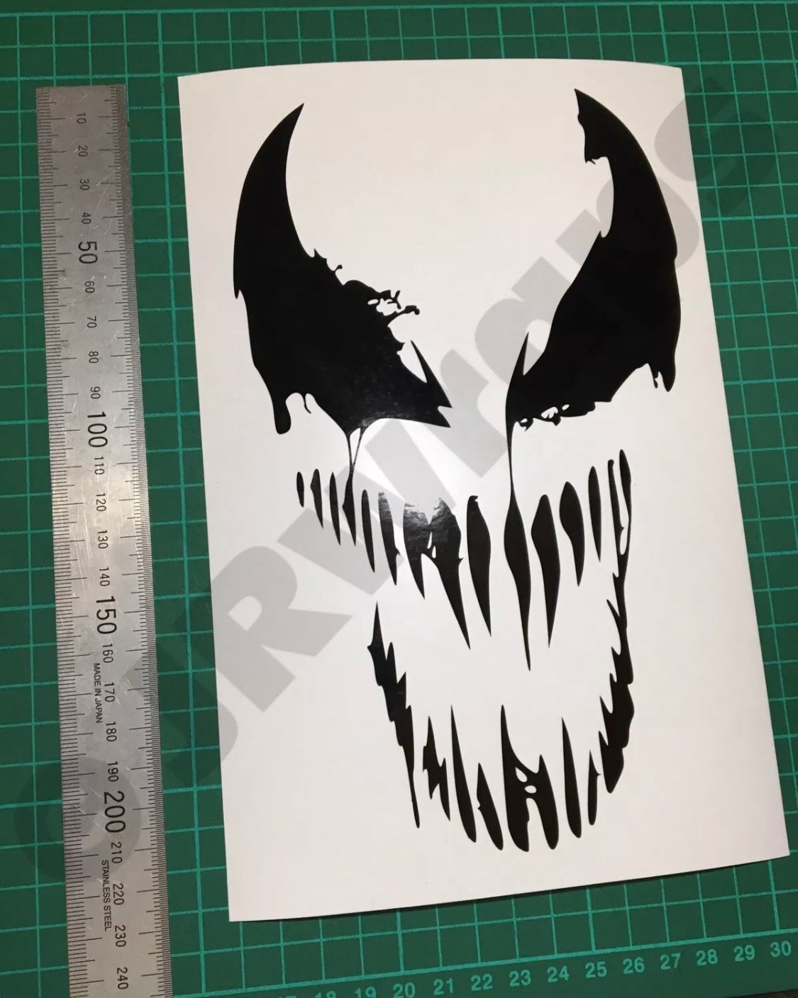 Venom Face Stickers Decals Car Van Bike 210x130mm Bumper Window Door