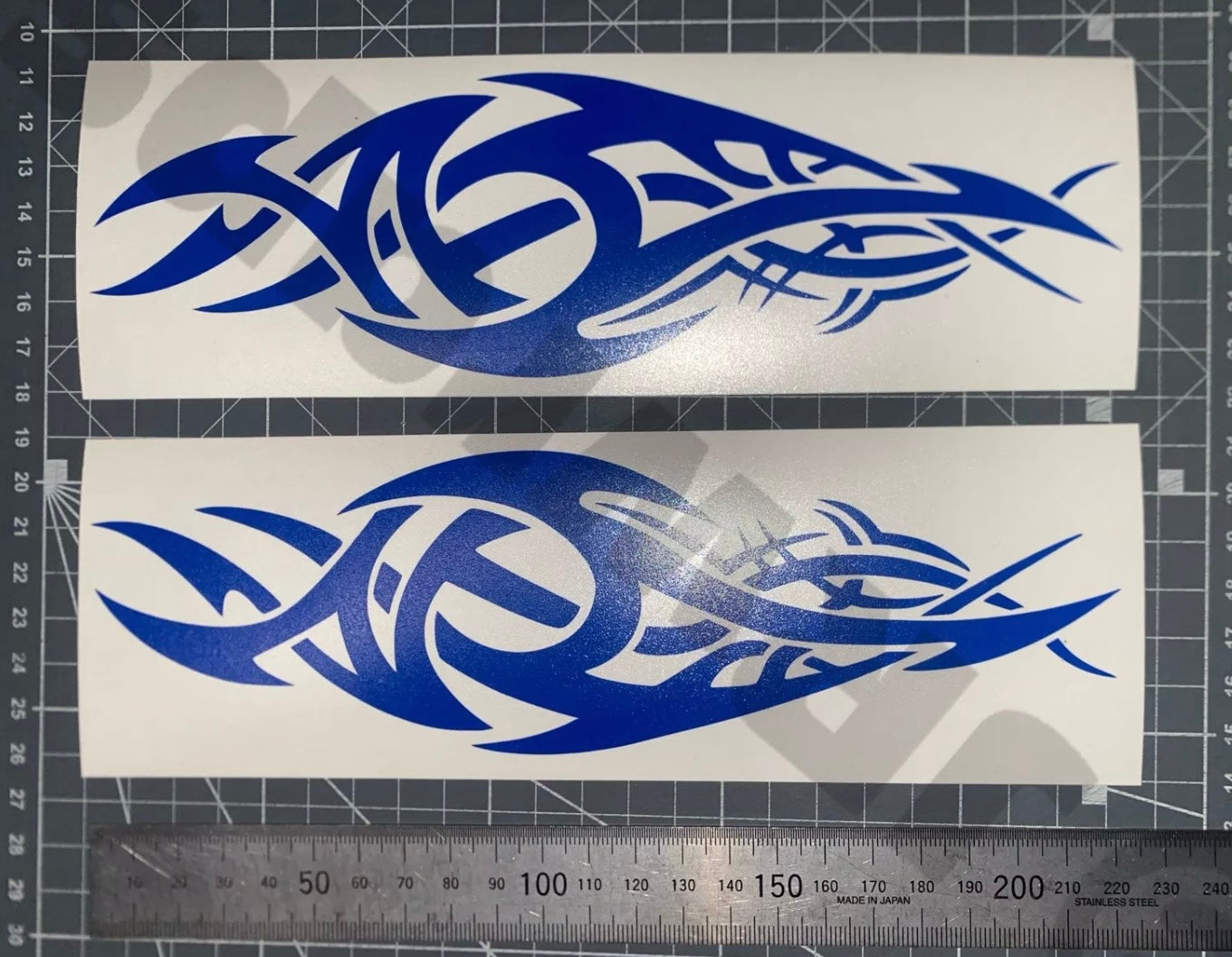 (X2) Tribal Decals Stickers Car Van Motorbike Boat Scooter 220x65mm