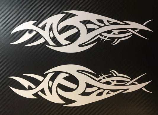 (X2) Tribal Decals Stickers Car Van Motorbike Boat Scooter 220x65mm