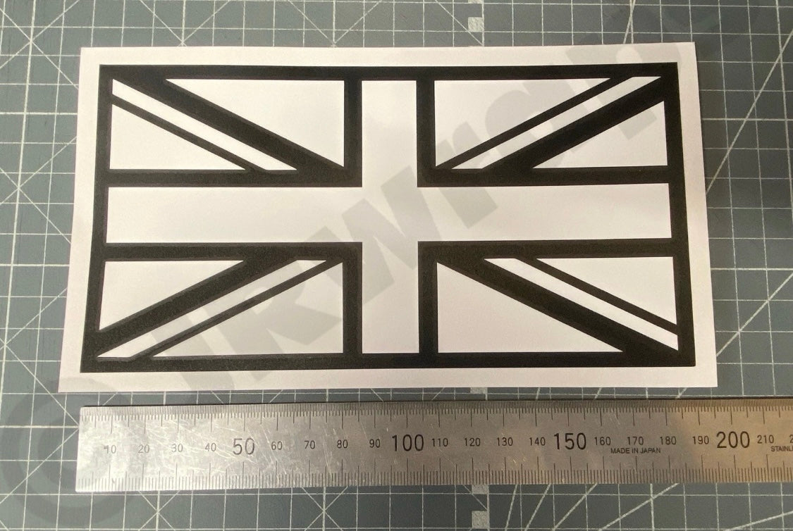 Union Jack Stickers Decals 190x100mm Car Van Camper Bike