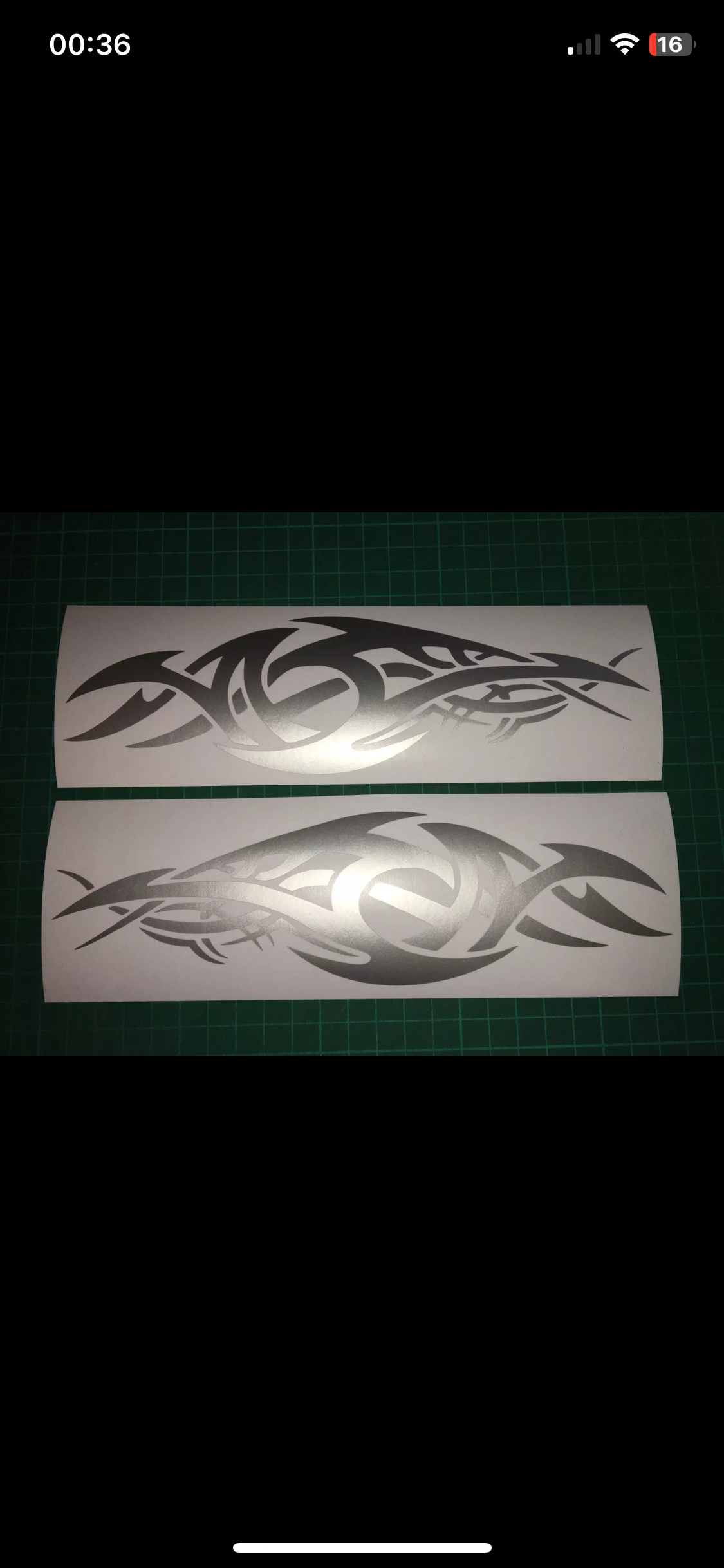 (X2) Tribal Decals Stickers Car Van Motorbike Boat Scooter 220x65mm