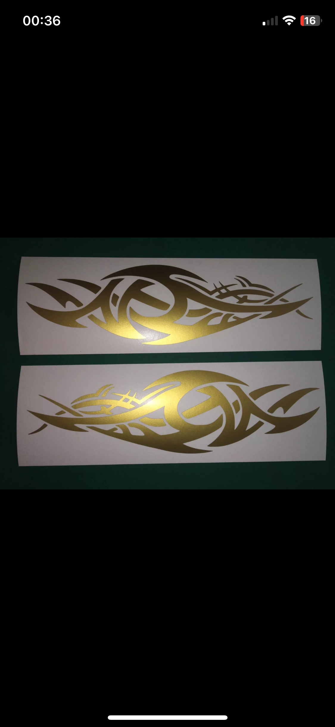 (X2) Tribal Decals Stickers Car Van Motorbike Boat Scooter 220x65mm