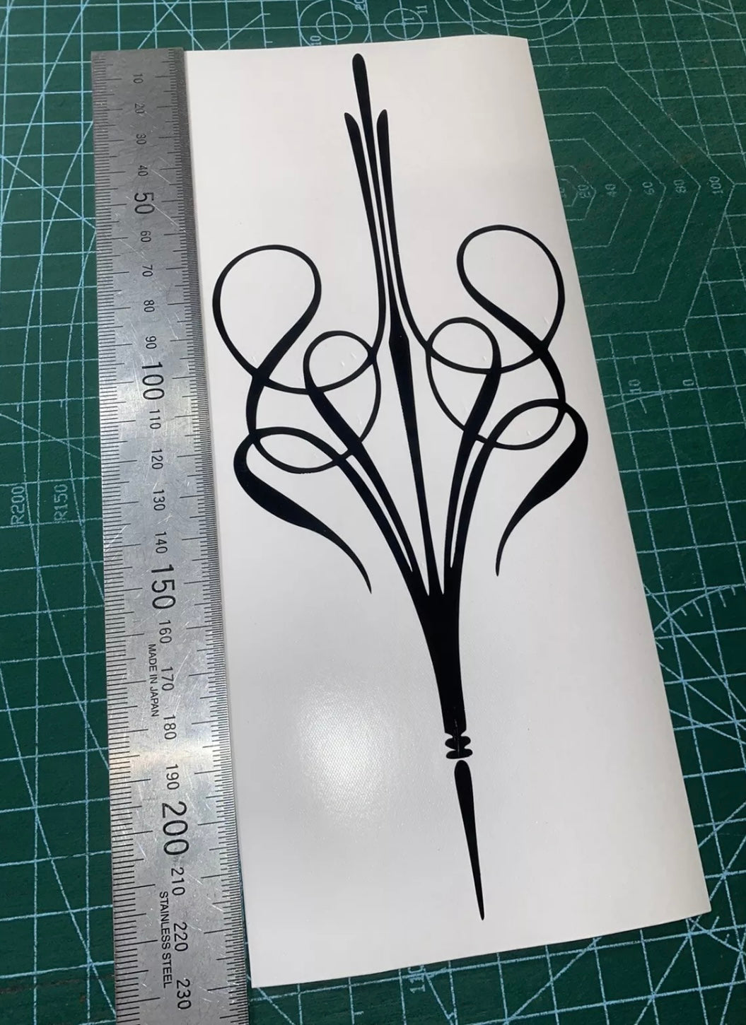 PINSTRIPE Design Sticker Decal Motorcycle Tank Helmet Car Bike Boat 220x90mm