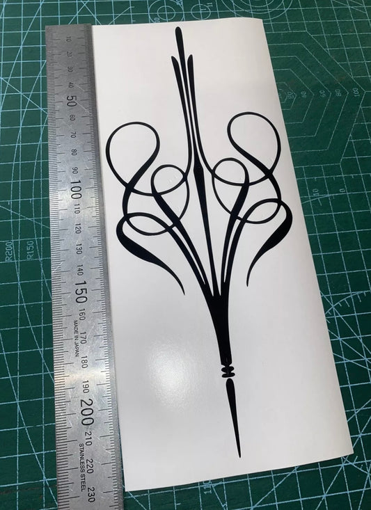 PINSTRIPE Design Sticker Decal Motorcycle Tank Helmet Car Bike Boat 220x90mm