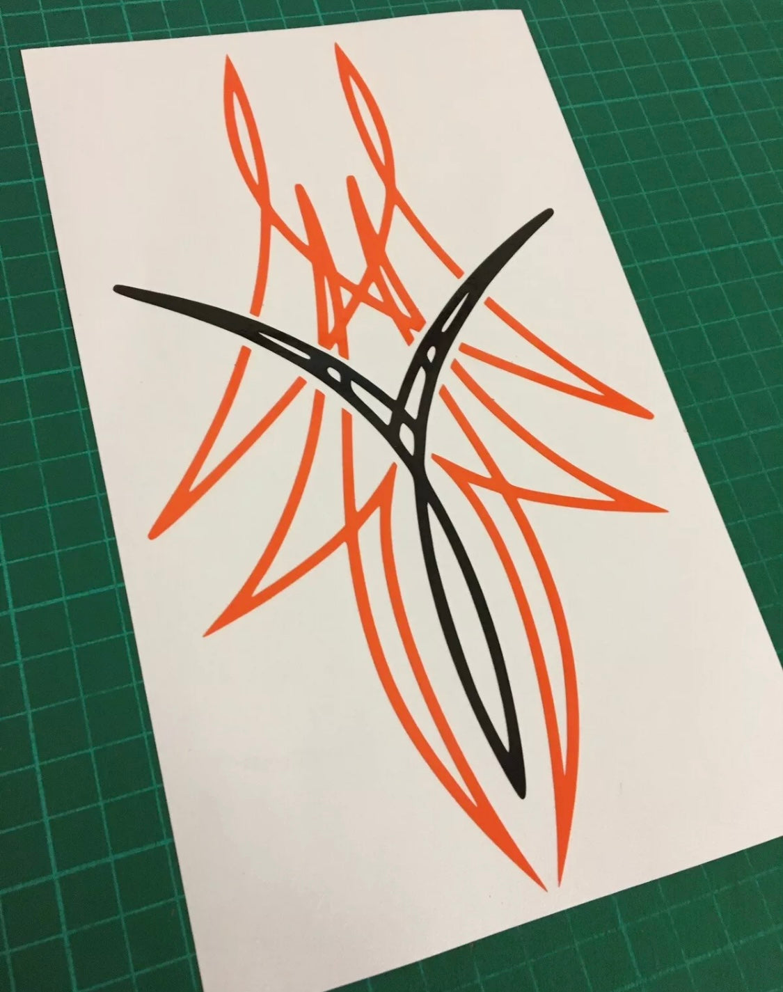 PINSTRIPE Design Stickers Decals Bonnet Motorcycle Tank 210x120mm