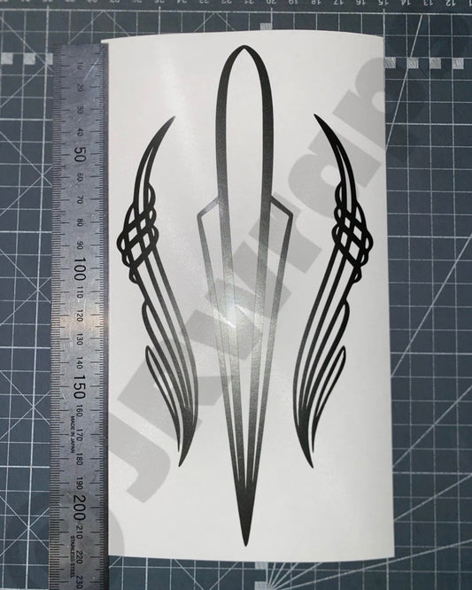 PINSTRIPE Design Sticker Decals Car Motorcycle Bike Hotrod 210x110mm