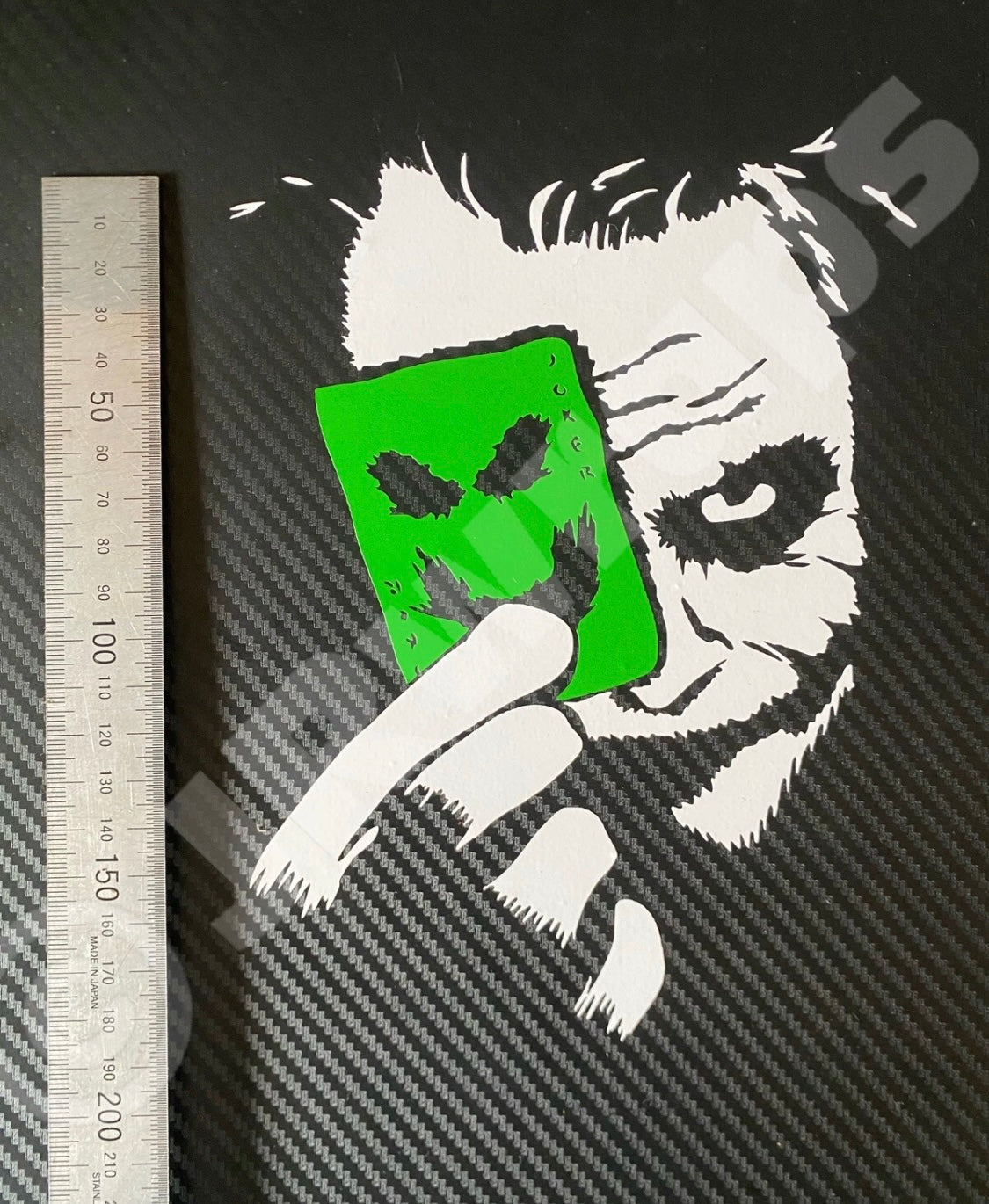 JOKER FACE STICKERS DECALS MOTORCYCLE TANK MOTORBIKE HELMET CAR VAN 200x150mm