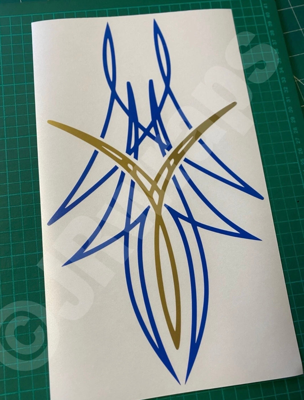PINSTRIPE Design Stickers Decals Bonnet Motorcycle Tank 210x120mm
