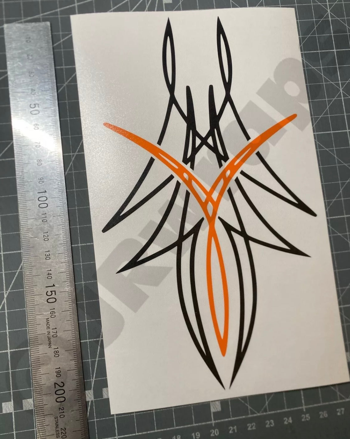 PINSTRIPE Design Stickers Decals Bonnet Motorcycle Tank 210x120mm