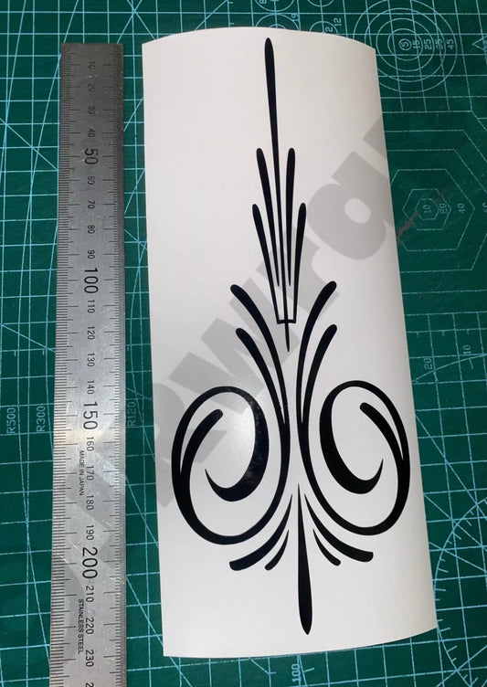 PINSTRIPE Design Sticker Decal Motorbike Tank Helmet Car Boat Van 220x90mm