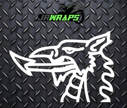 Welsh Dragon Head Sticker Decal Car Camper Motorcycle Tank