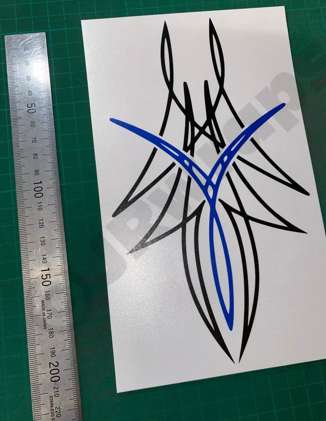 PINSTRIPE Design Stickers Decals Bonnet Motorcycle Tank 210x120mm