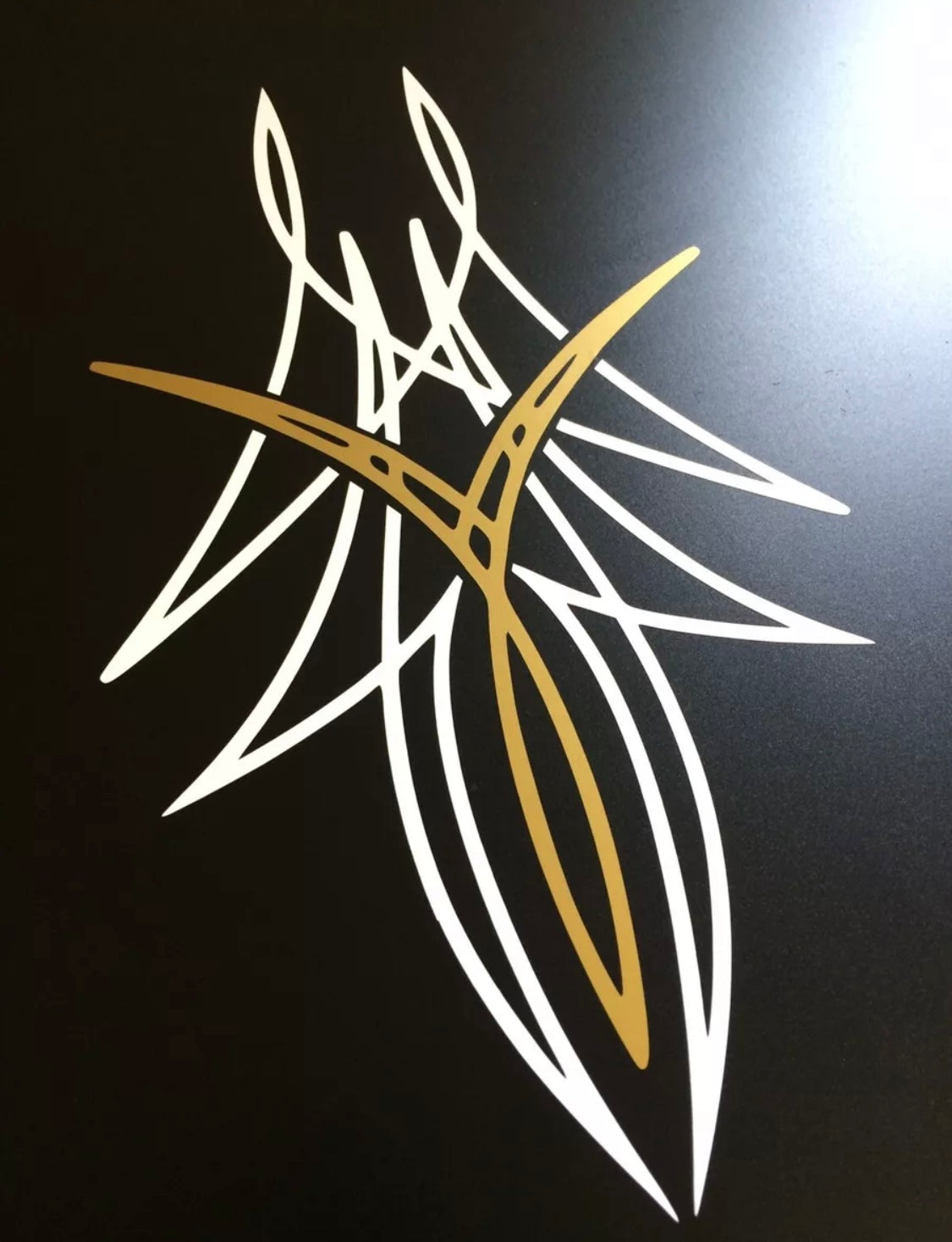 PINSTRIPE Design Stickers Decals Bonnet Motorcycle Tank 210x120mm