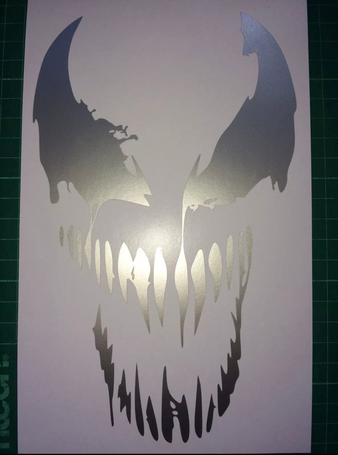 Venom Face Stickers Decals Car Van Bike 210x130mm Bumper Window Door