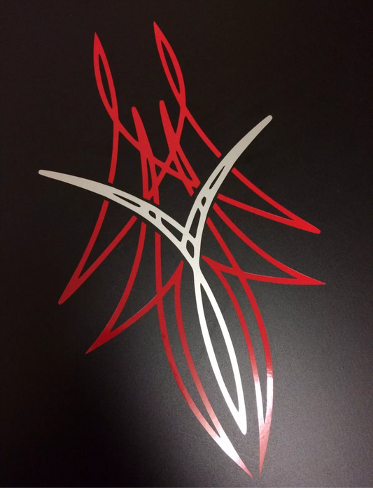PINSTRIPE Design Stickers Decals Bonnet Motorcycle Tank 210x120mm
