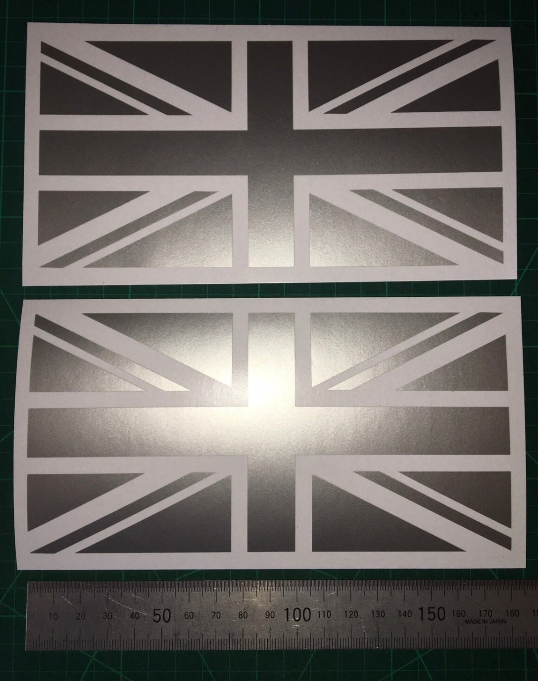 (X2) Union Jack Stickers Decals 180x90mm Car Van Door Bumper Camper