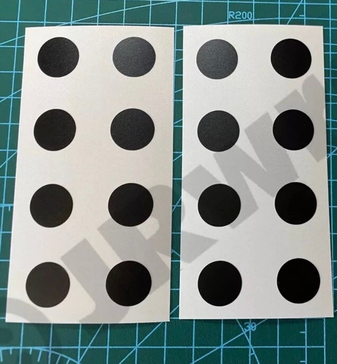 (X16) PDC Parking Sensor Stickers Decals Kit Car Bumper Van 4x4 MATT BLACK