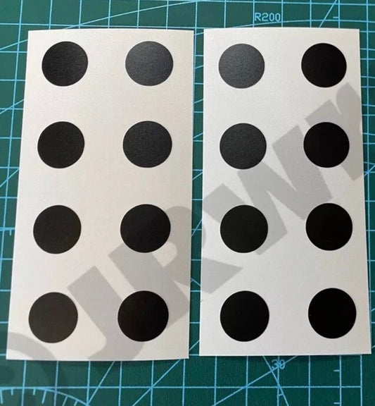 (X16) PDC Parking Sensor Stickers Decals Kit Car Bumper Van 4x4 MATT BLACK