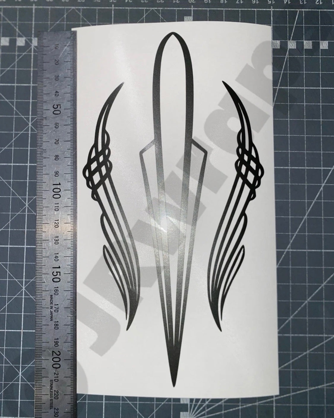 PINSTRIPE Design Sticker Decals Car Motorcycle Bike Hotrod 210x110mm