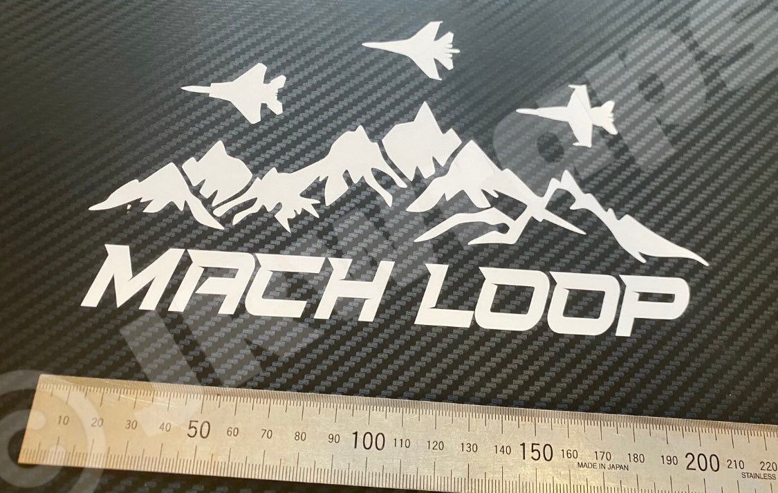 MACH LOOP Stickers Decals Aircraft Jet Fighter Plane 210x120mm