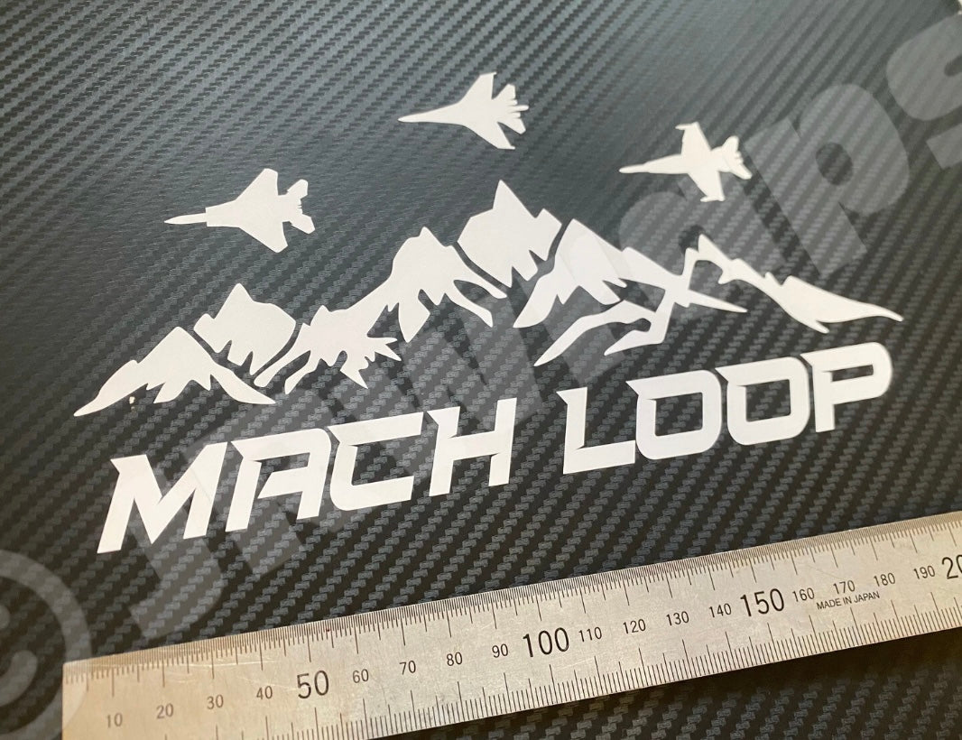 MACH LOOP Stickers Decals Aircraft Jet Fighter Plane 210x120mm